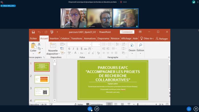 Webinaire "Accompagner les projets de Recherche collaborative"