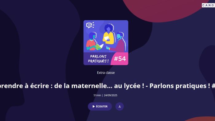 Podcast Extra classe "Apprendre à lire : de la maternelle... au lycée !"