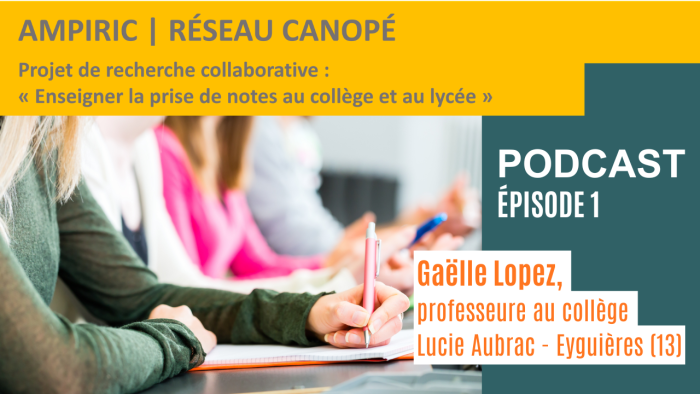 Enseigner la prise de notes : entrer dans l’expérimentation 