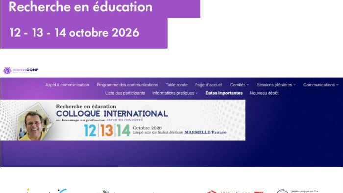Colloque international "recherche en éducation"
