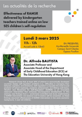 actualité de la recherche Alfredo BAUTISTA