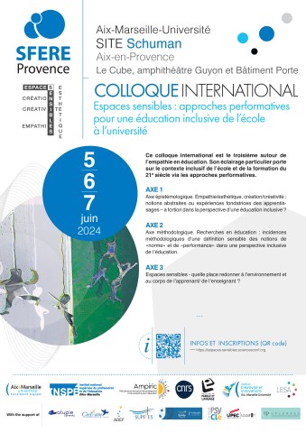 colloque international "Espaces sensibles" juin 2024