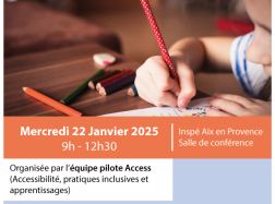 Journées d'étude : Recherche et formation sur l'Éducation inclusive