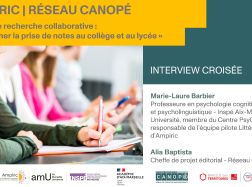 Retour d'expérience : projet de recherche collaborative « Enseigner la prise de notes au collège et au lycée » 